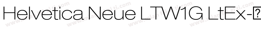 Helvetica Neue LTW1G LtEx字体转换